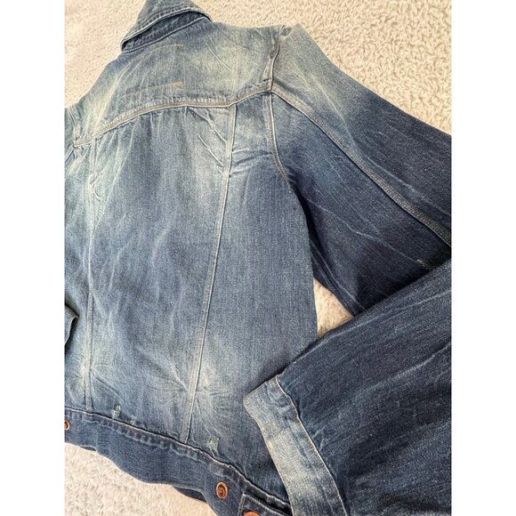 NWOT True Religion Denim 2012 Trucker Jacket S 50s Style Zip Classic American - Picture 11 of 14